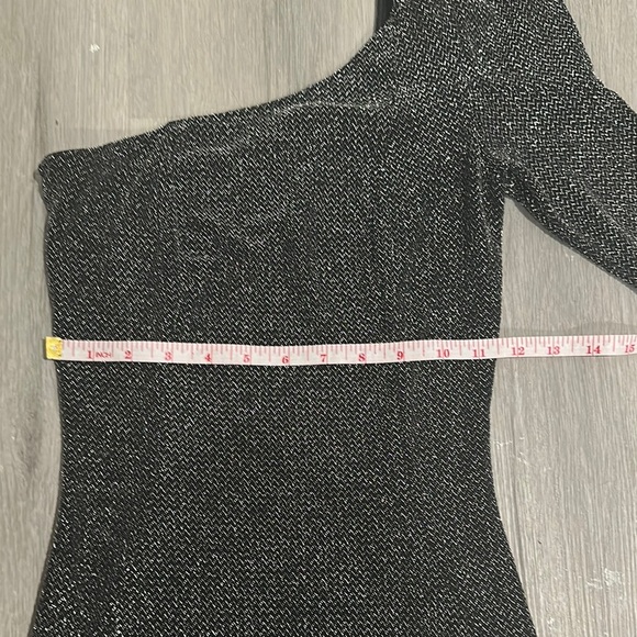 Mystic Gray Asymmetrical Backless Bodycon Dress - Picture 4 of 7